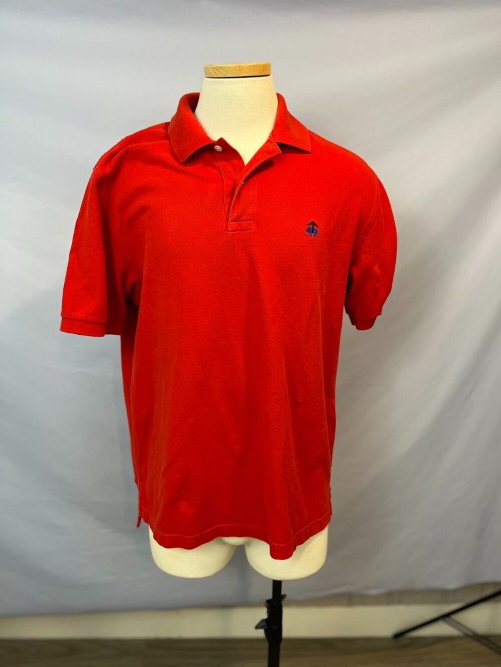 Brooks Brothers Red Polo Shirt Men’s M 100% Cotton Short Sleeve Pique Golf Class